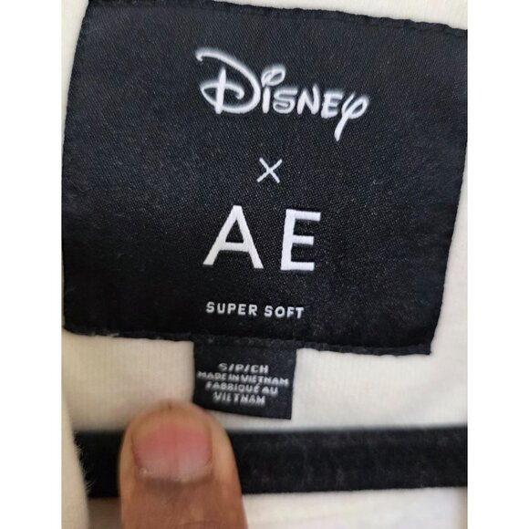 Disney X American Eagle White Hoodie Featuring Mickey & Friends Super Soft Size - Picture 5 of 8